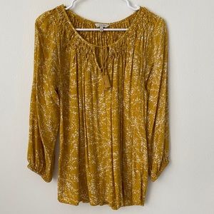 Lucky Brand Mustard Blouse / Size S